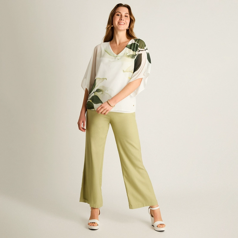 TUNICA VERDE HOJA OVERSIZE - 4