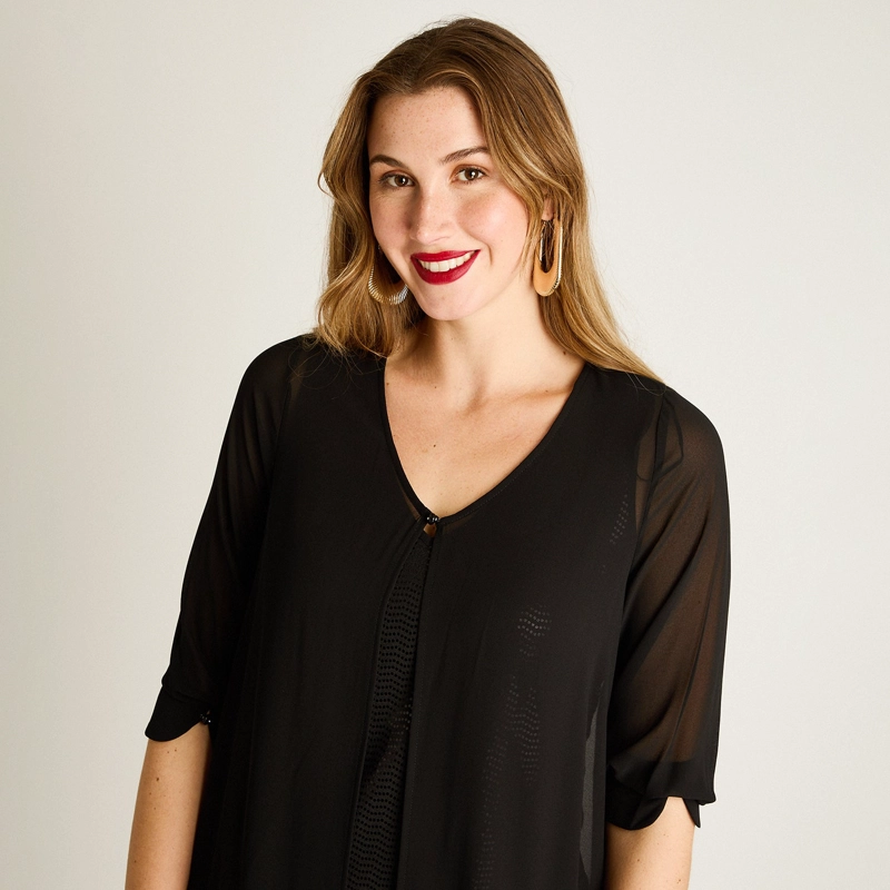 TWIN SET NEGRO CON BRILLOS - 3
