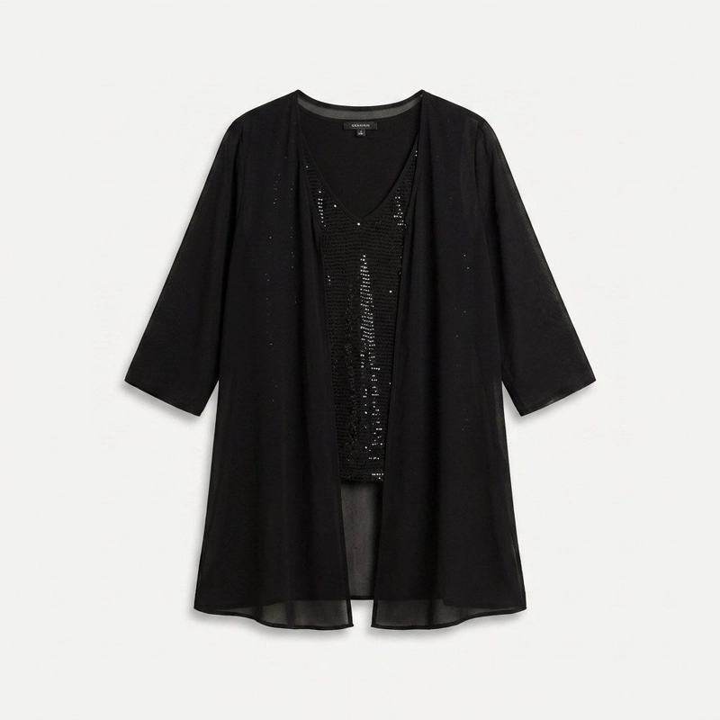 TWIN SET NEGRO CON BRILLOS - 6