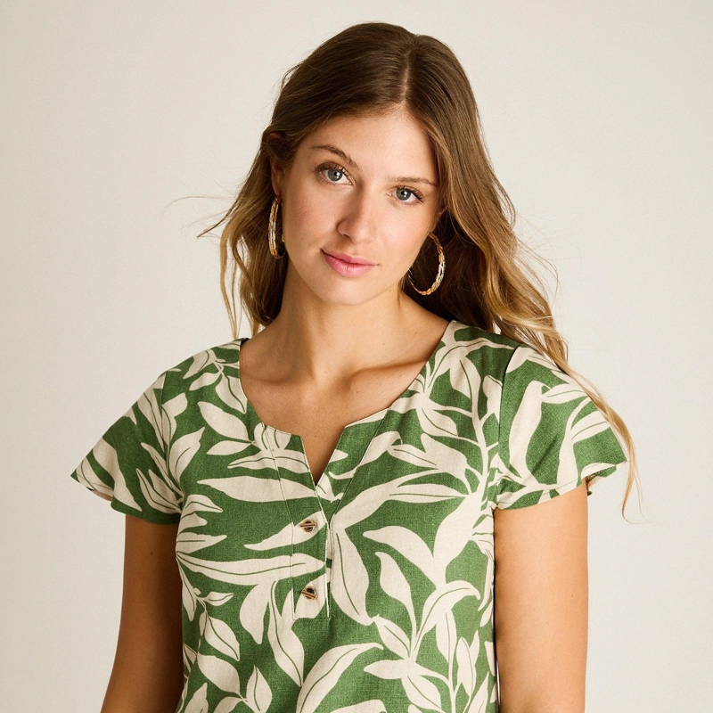 VESTIDO MIDI VERDE CALCE HOLGADO - 3