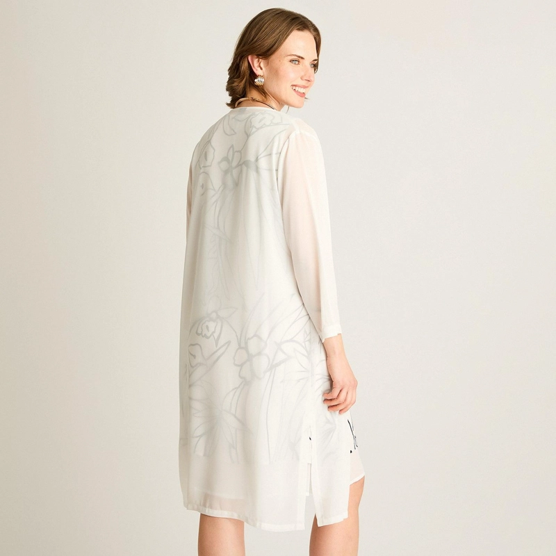 VESTIDO TWIN SET MIDI CRUDO - 2