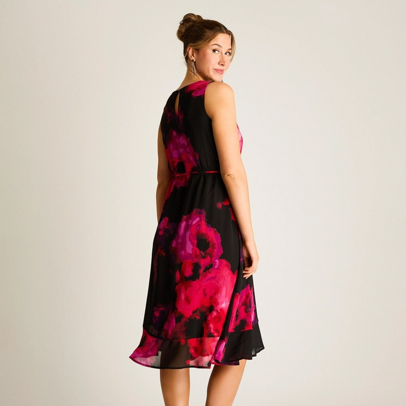VESTIDO MIDI ESTAMPADO FIESTA FLORAL - 2