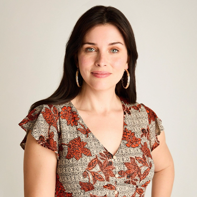 VESTIDO MAXI NARANJO MUY ELASTICADO CON FORRO CALCE NORMAL - 3