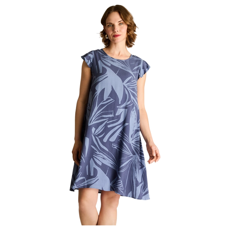 VESTIDO CORTO INDIGO CALCE HOLGADO - 1