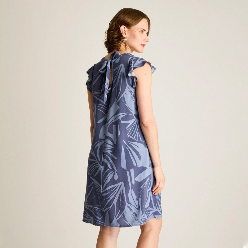 VESTIDO CORTO INDIGO CALCE HOLGADO - 2