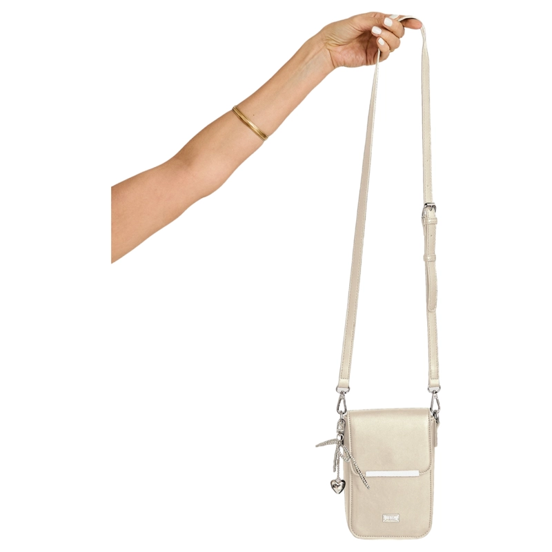 PORTA CELULAR CON TAPETE BEIGE - 1