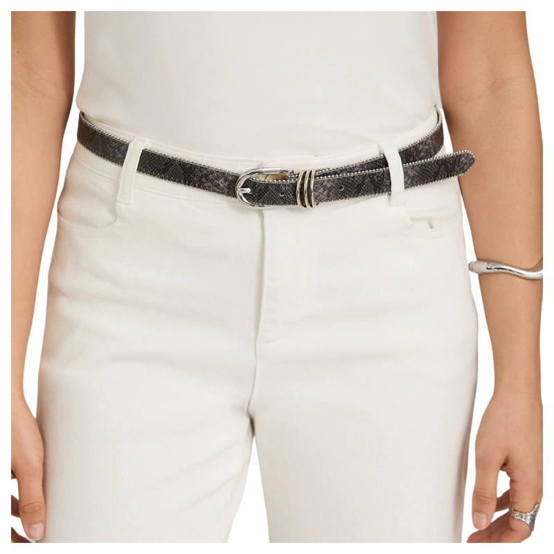 CINTURON ANIMAL PRINT GRIS - 1