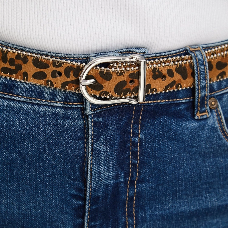 CINTURON ANIMAL PRINT CAMEL - 3