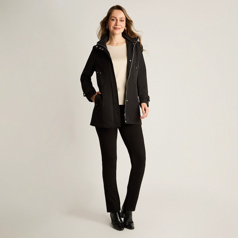 CHAQUETA SOFTSHELL MANGA LARGA CON FORRO NEGRO - 3
