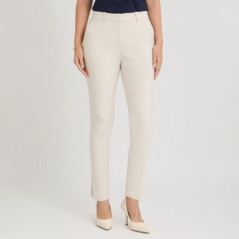 PANTALON FORMAL SLIM BOTON OCULTO ARENA - 1