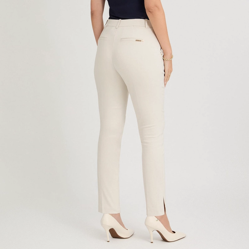 PANTALON FORMAL SLIM BOTON OCULTO ARENA - 2