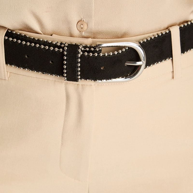 CINTURON NEGRO CON TACHAS METALICAS - 3