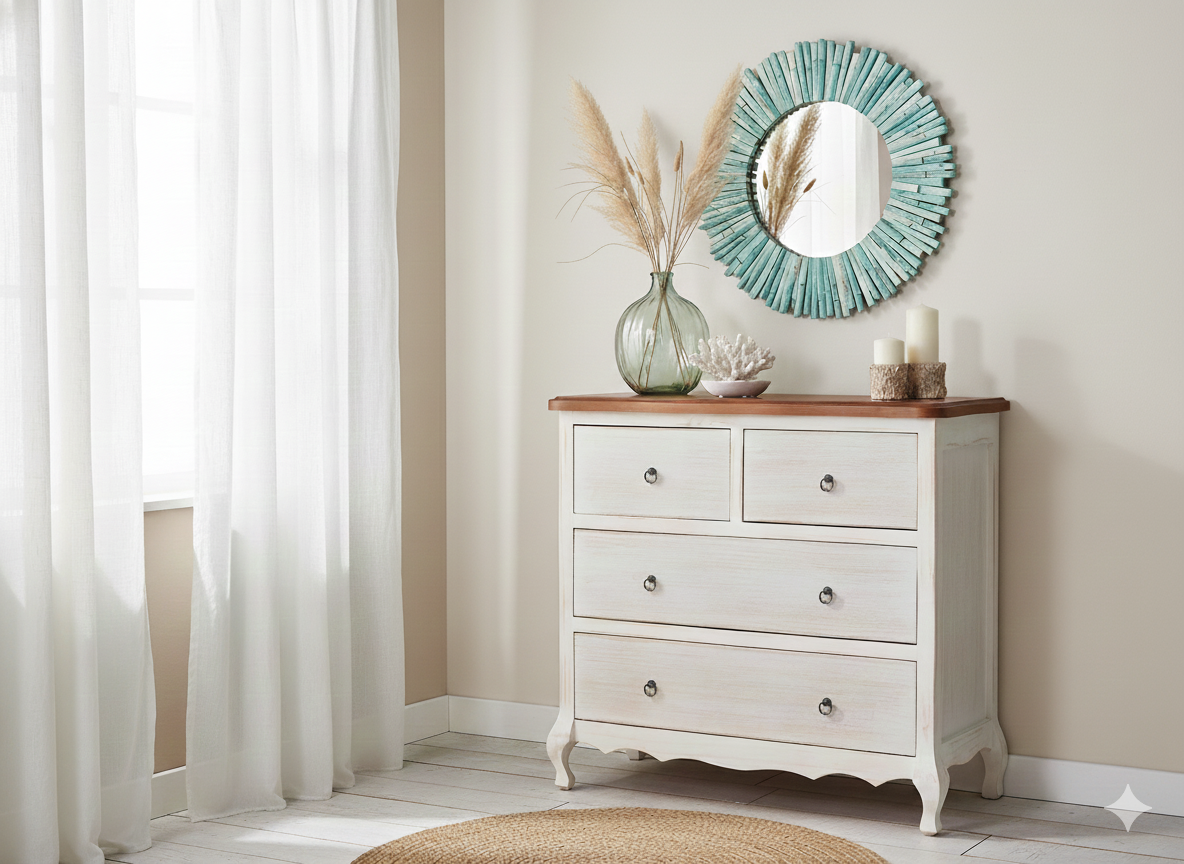 CÓMODA MUEBLES NATIVA BLANCO NORMANDO 100 - 1