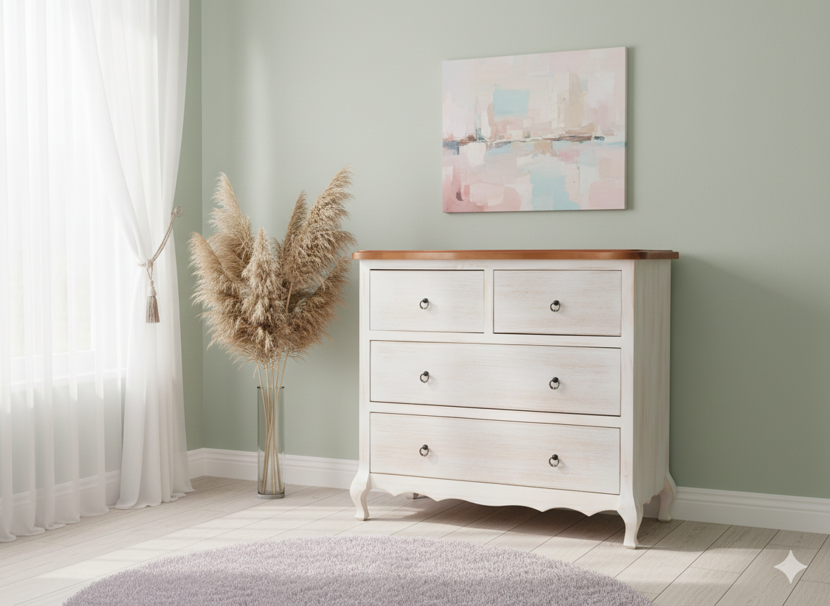 CÓMODA MUEBLES NATIVA BLANCO NORMANDO 100 - 5
