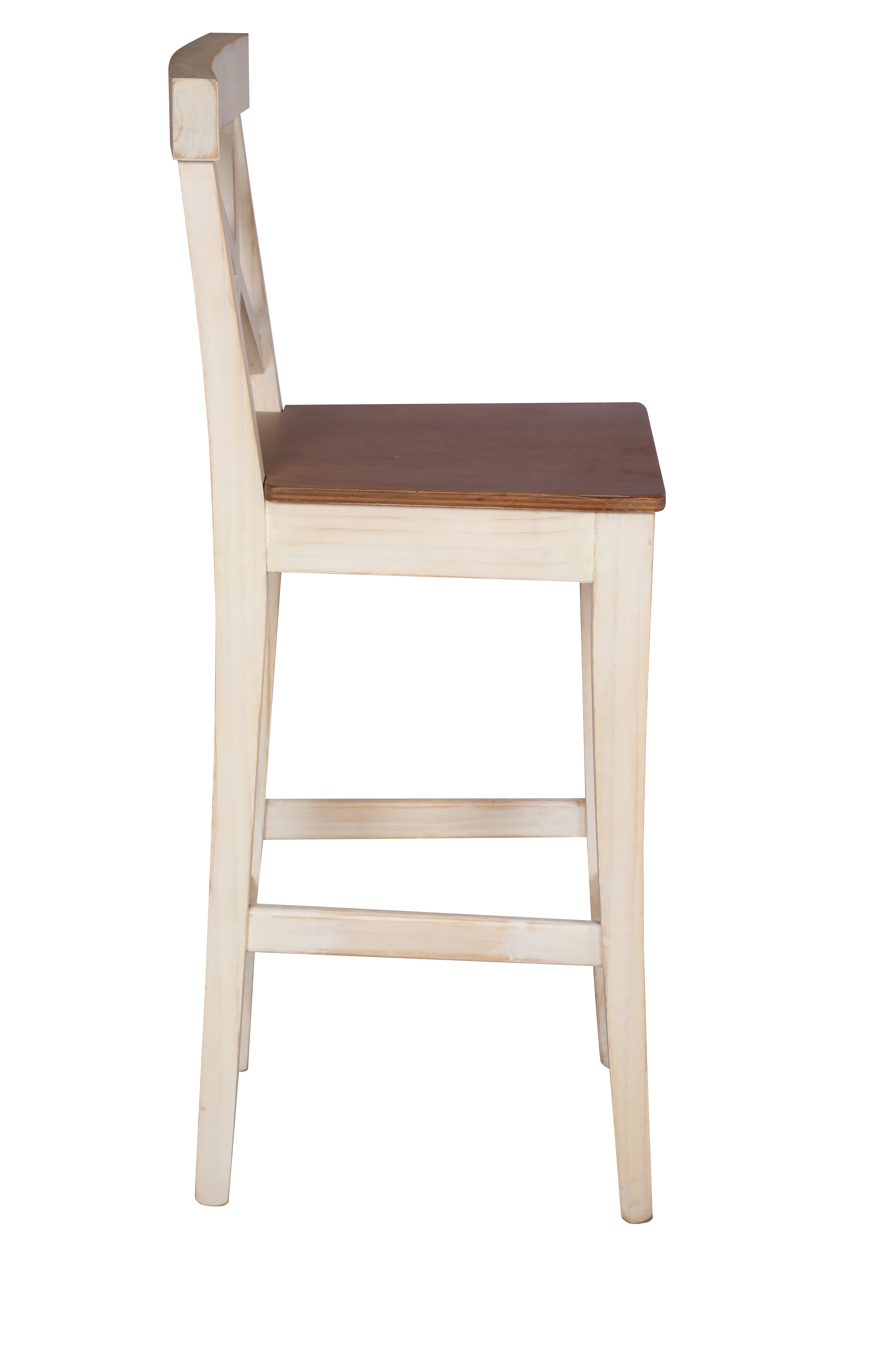 TABURETE O PISO MUEBLES NATIVA MADERA BLANCO INVIERNO - 2
