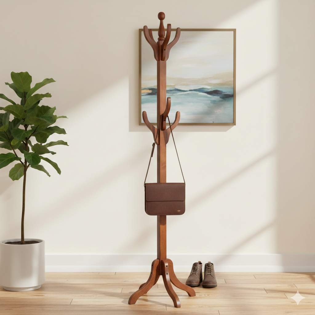 PERCHERO MUEBLES NATIVA MADERA - 1