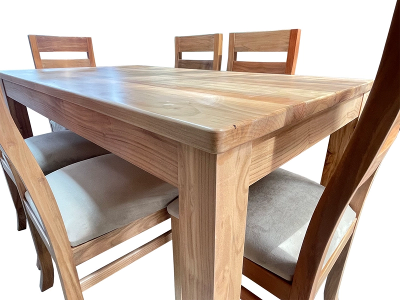 COMEDOR 6 SILLAS NATIVO 90X160 KOKE TAPIZ BEIGE - 3