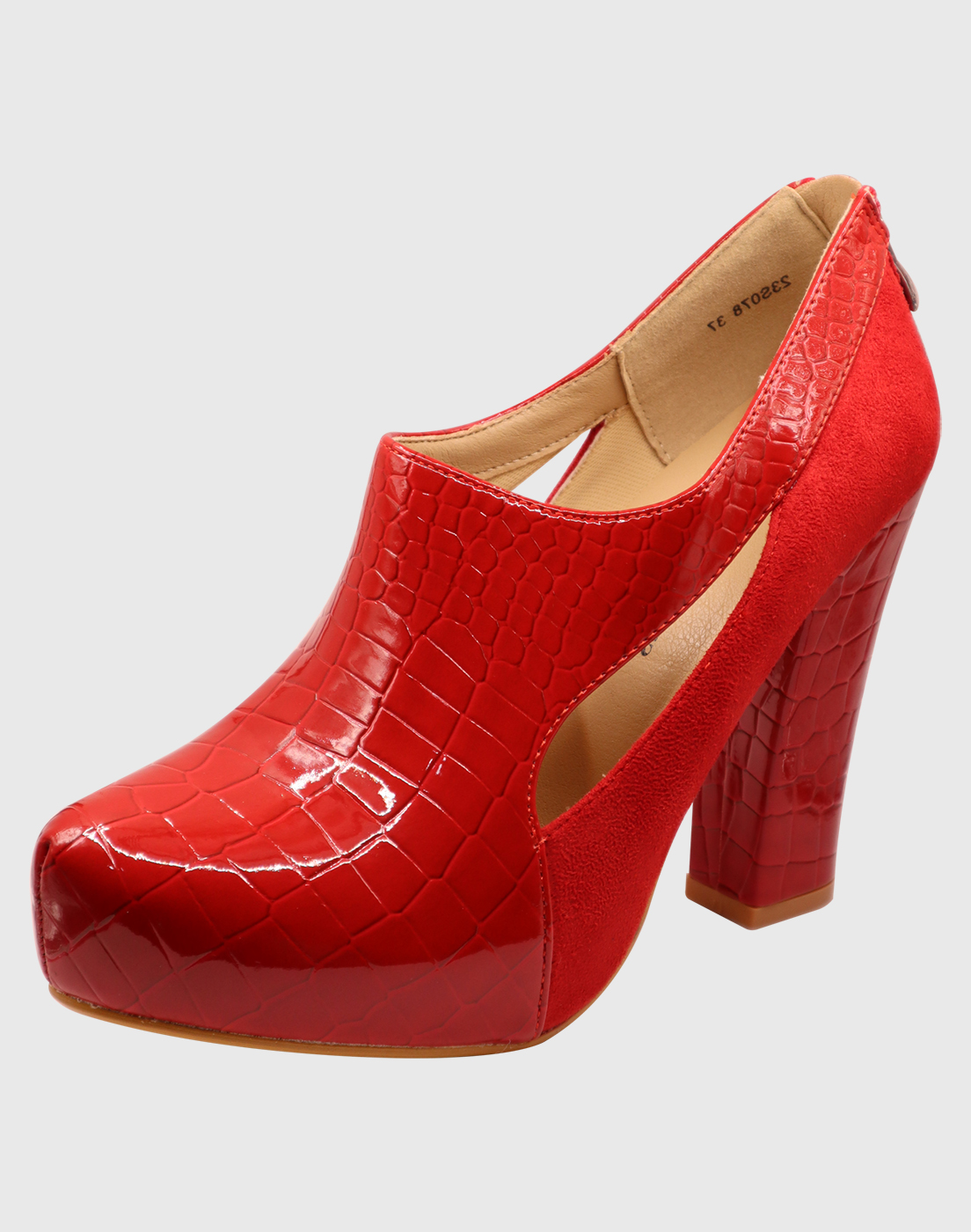 ZAPATO TACO WHO ROJO - 1