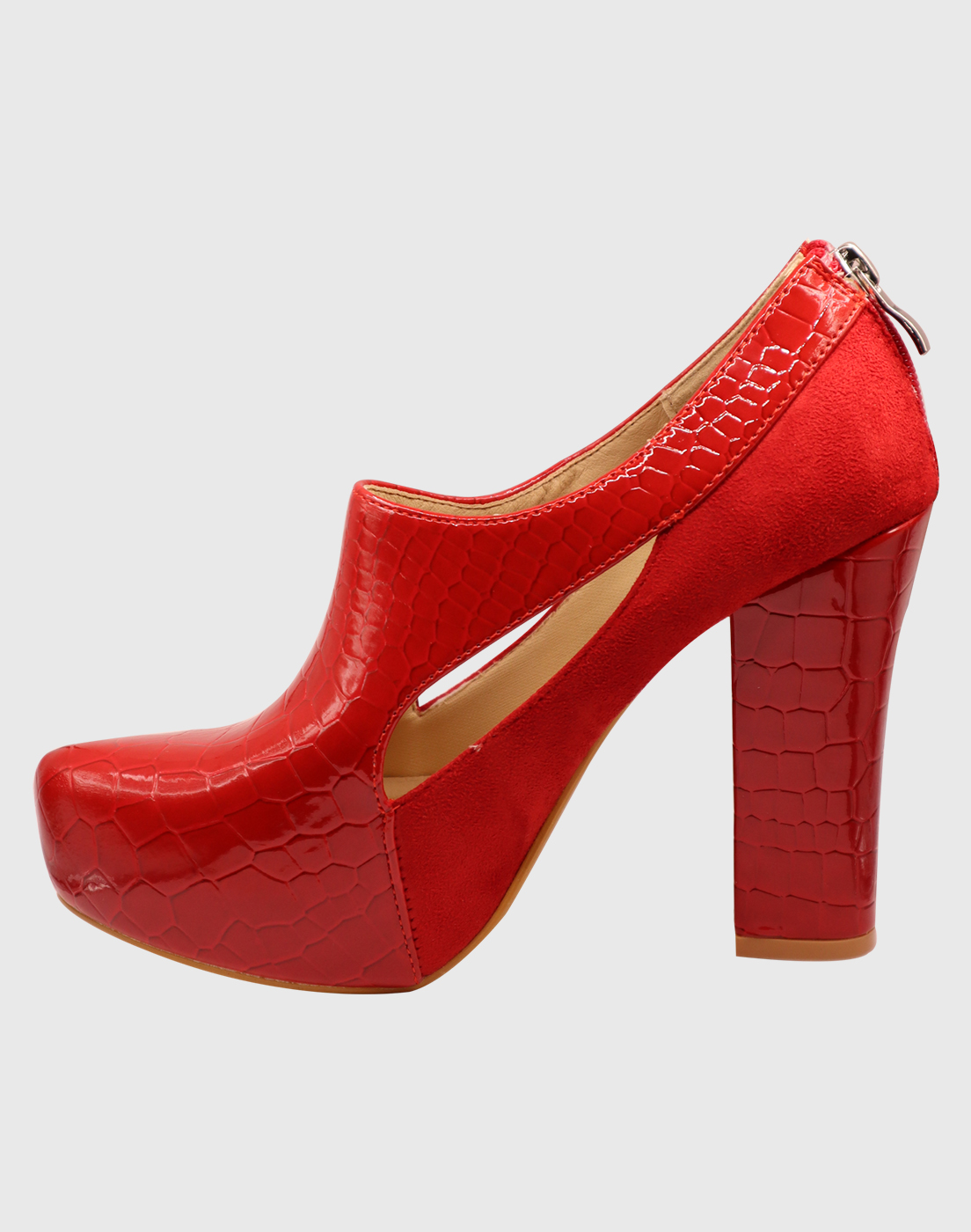 ZAPATO TACO WHO ROJO - 3