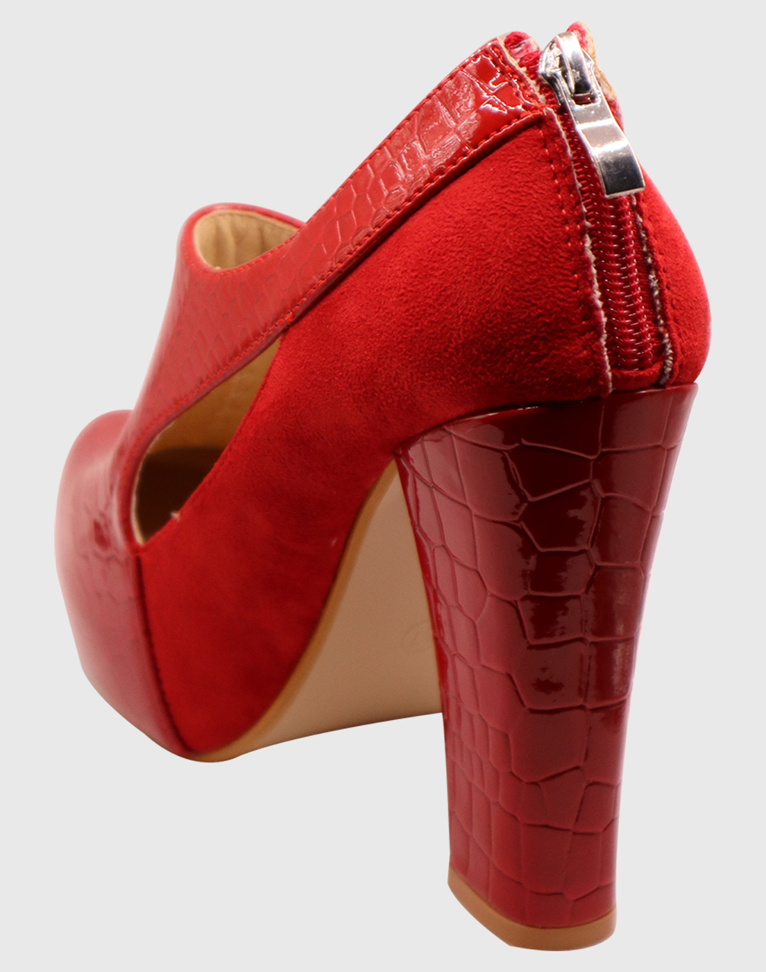 ZAPATO TACO WHO ROJO - 4
