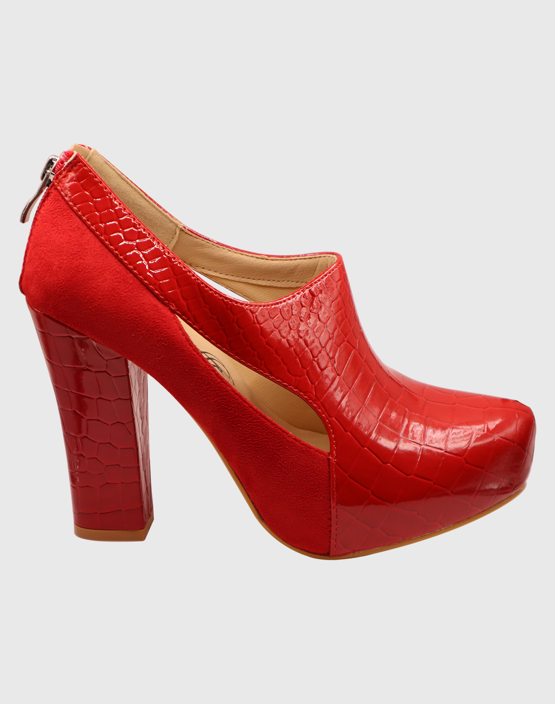 ZAPATO TACO WHO ROJO - 5