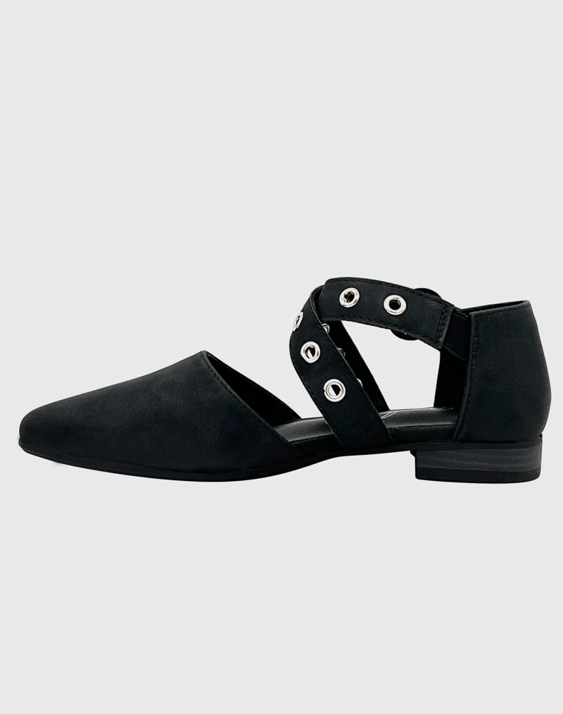 BALLERINAS MUJER DANICOLLE NEGRO DA23033NEGRO PARA PLANA ECOCUERO - 2