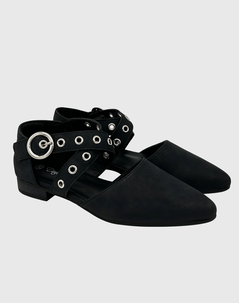 BALLERINAS MUJER DANICOLLE NEGRO DA23033NEGRO PARA PLANA ECOCUERO - 3