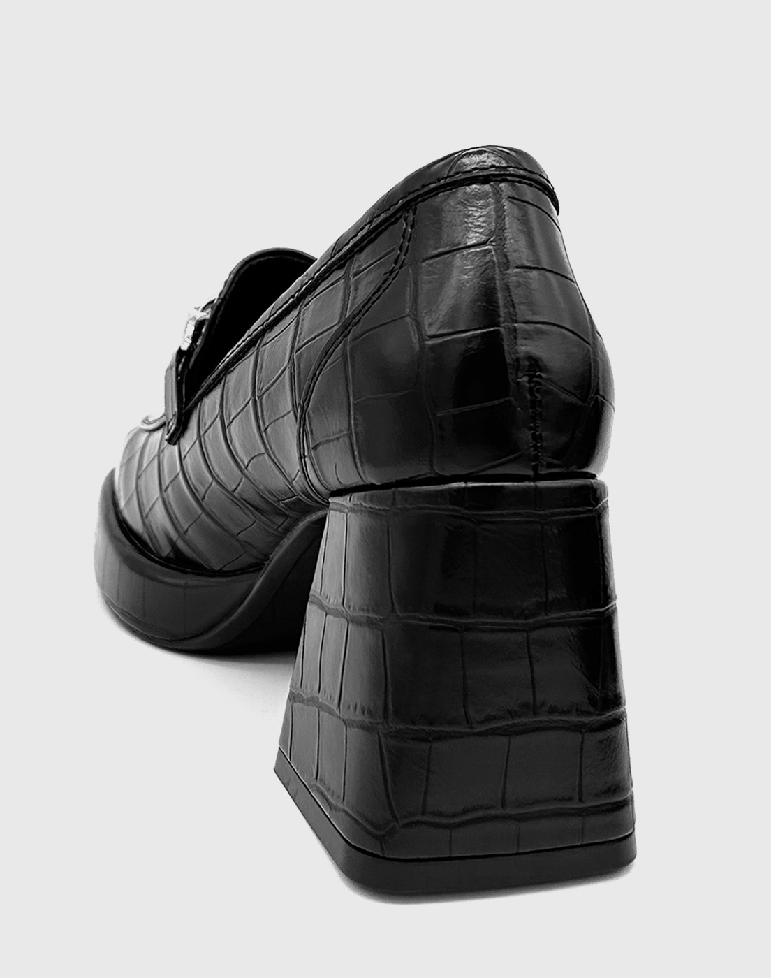 ZAPATO PARA MUJER CON TACO Y CADENA NEGRO - 4