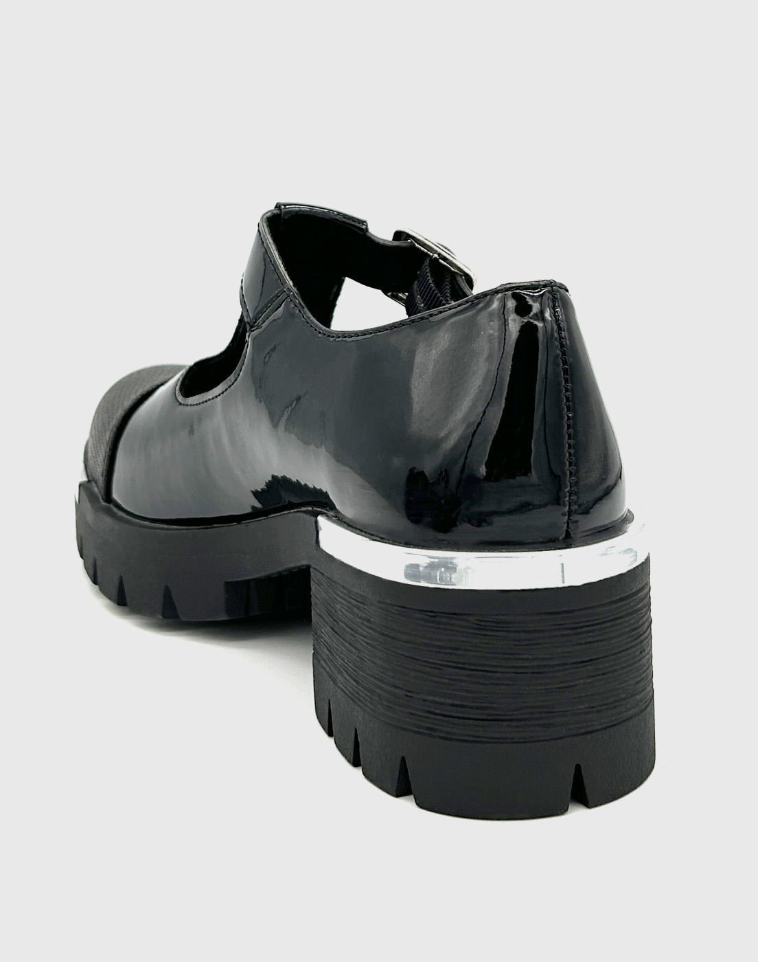 ZAPATO PARA MUJER CON TACO BAJO MARY JANE NEGRO - 4