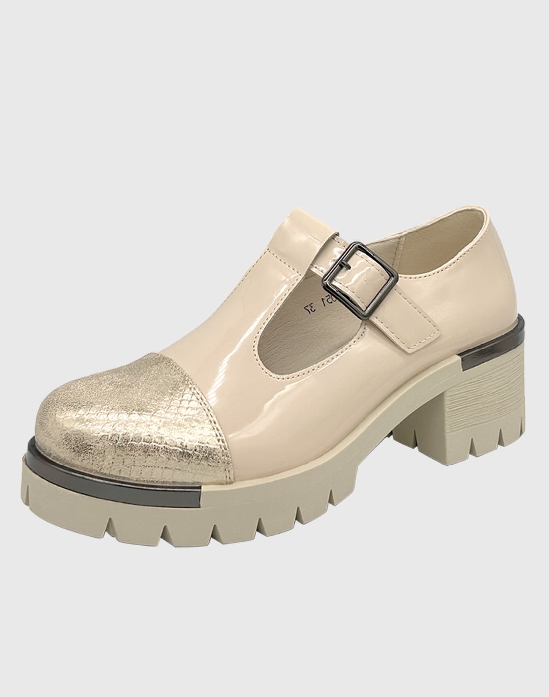 ZAPATO PARA MUJER CON TACO BAJO MARY JANE BLANCO - 1