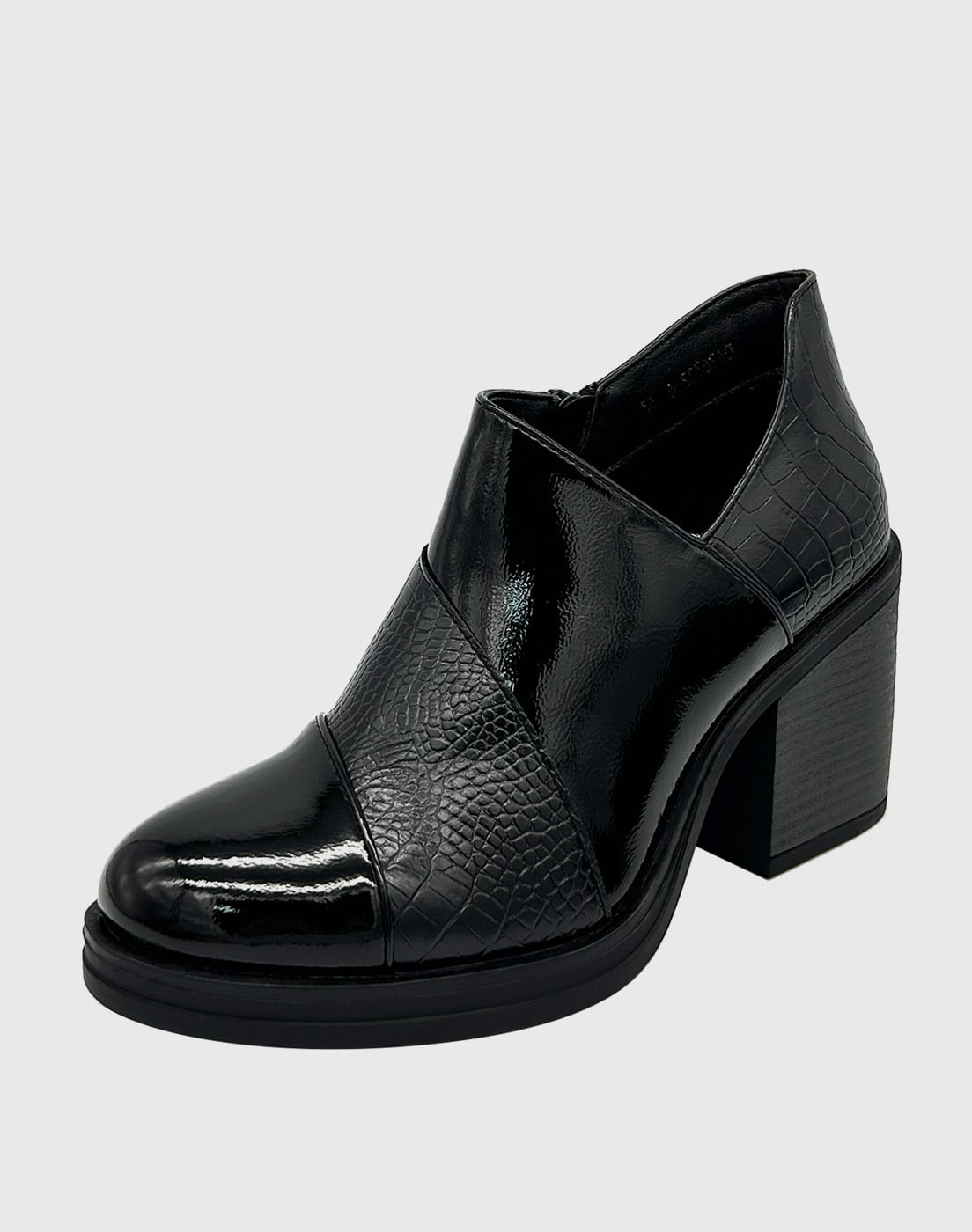 BOTIN PARA MUJER CHAROL CON TACO NEGRO - 1