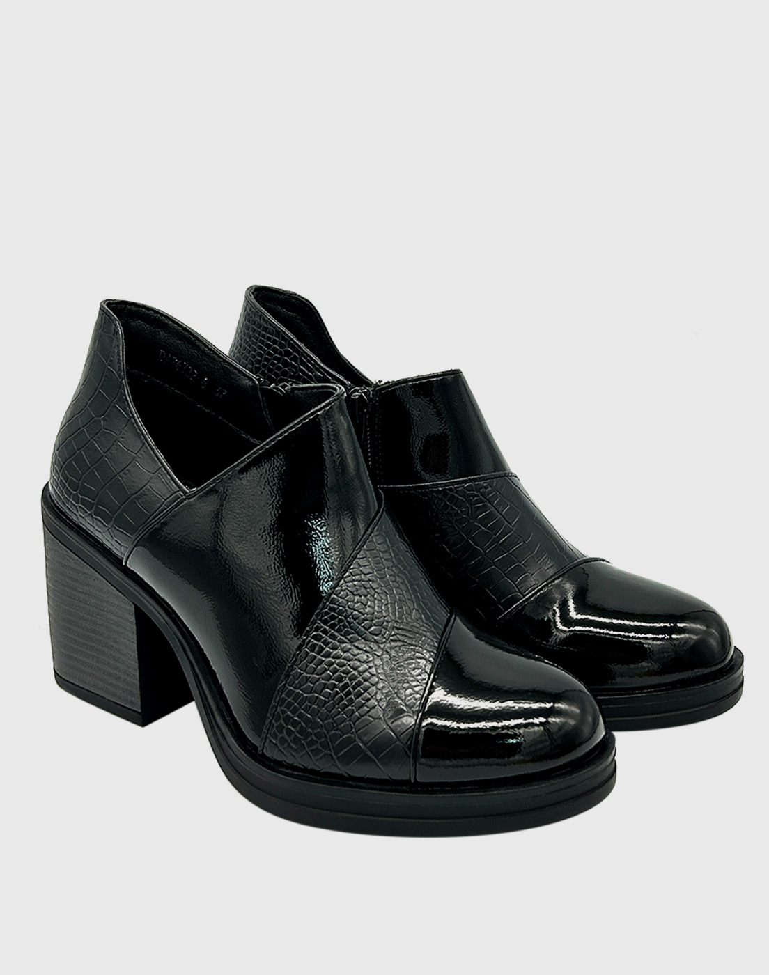 BOTIN PARA MUJER CHAROL CON TACO NEGRO - 3
