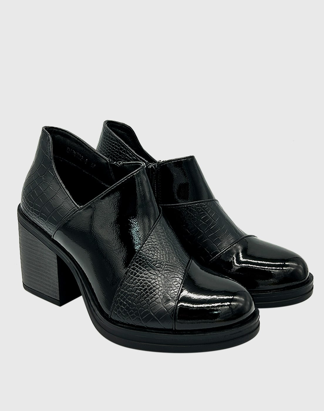 BOTIN PARA MUJER CHAROL CON TACO NEGRO - 3