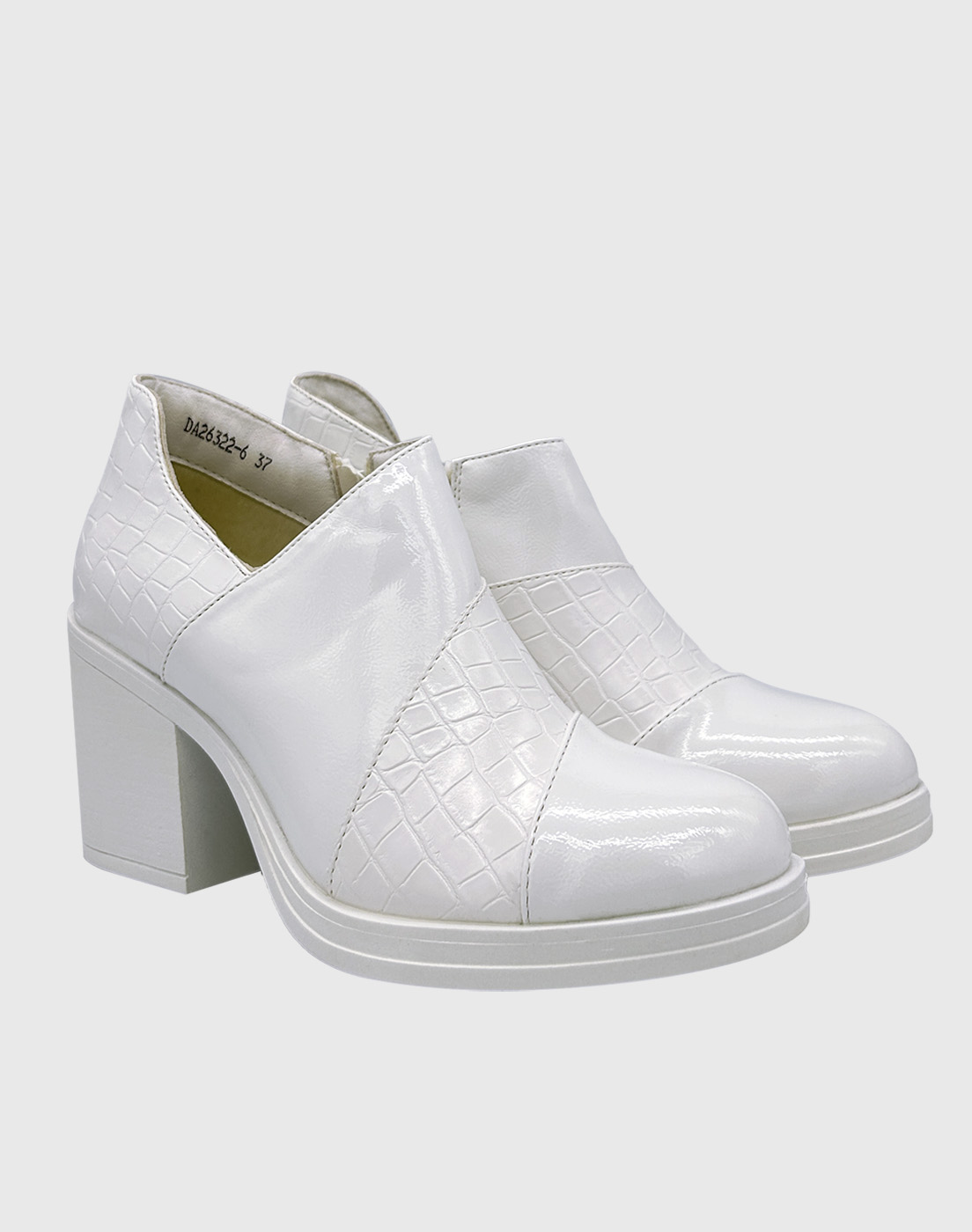BOTIN PARA MUJER CHAROL CON TACO BLANCO - 3