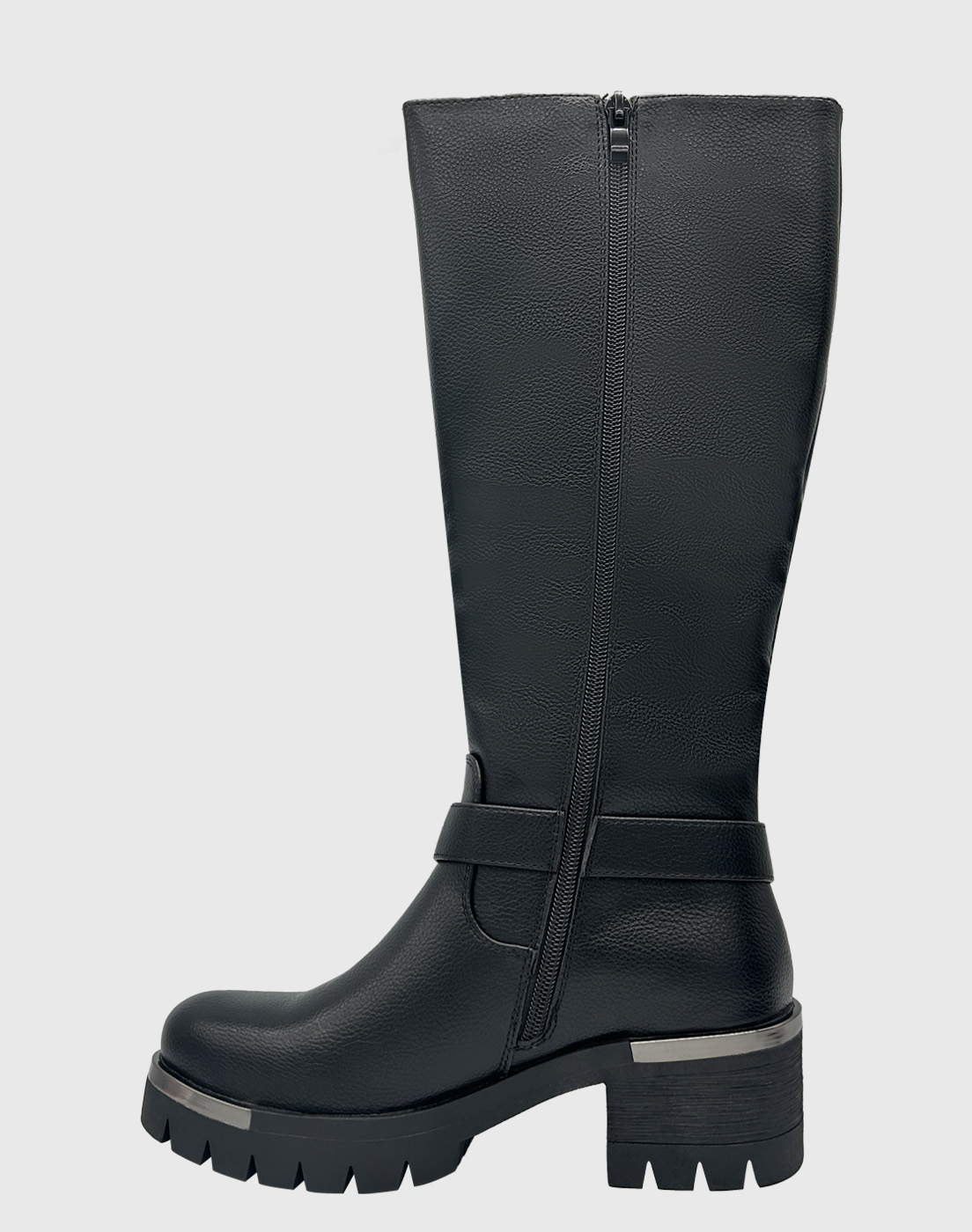 BOTA PARA MUJER, NEGRA BAJO LA RODILLA CORREA CON HEBILLA DANICOLLE - 5