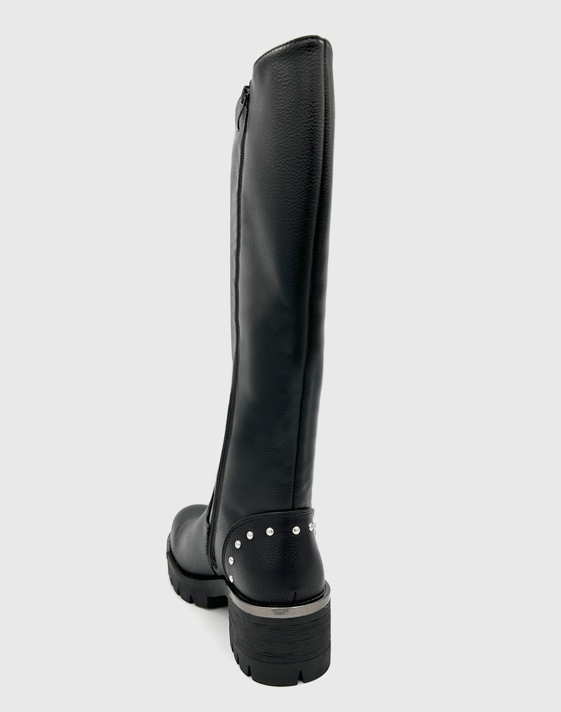 BOTA PARA MUJER, NEGRA BAJO LA RODILLA CON TACHAS DANICOLLE - 4