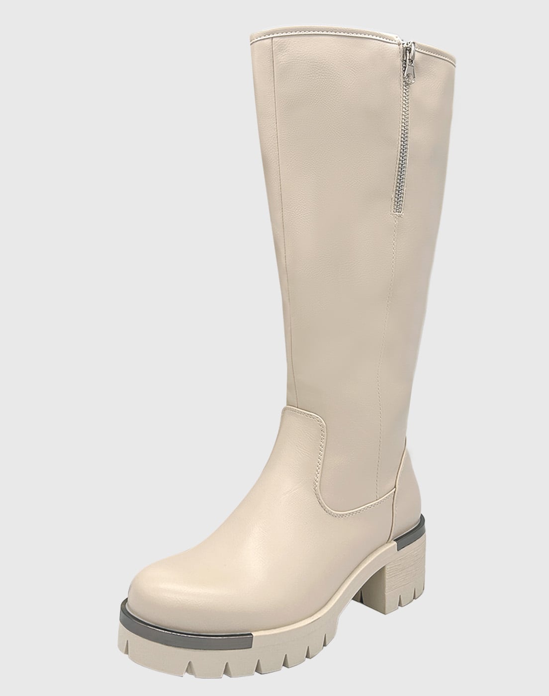 BOTA PARA MUJER BEIGE BAJO LA RODILLA LISA DANICOLLE - 1