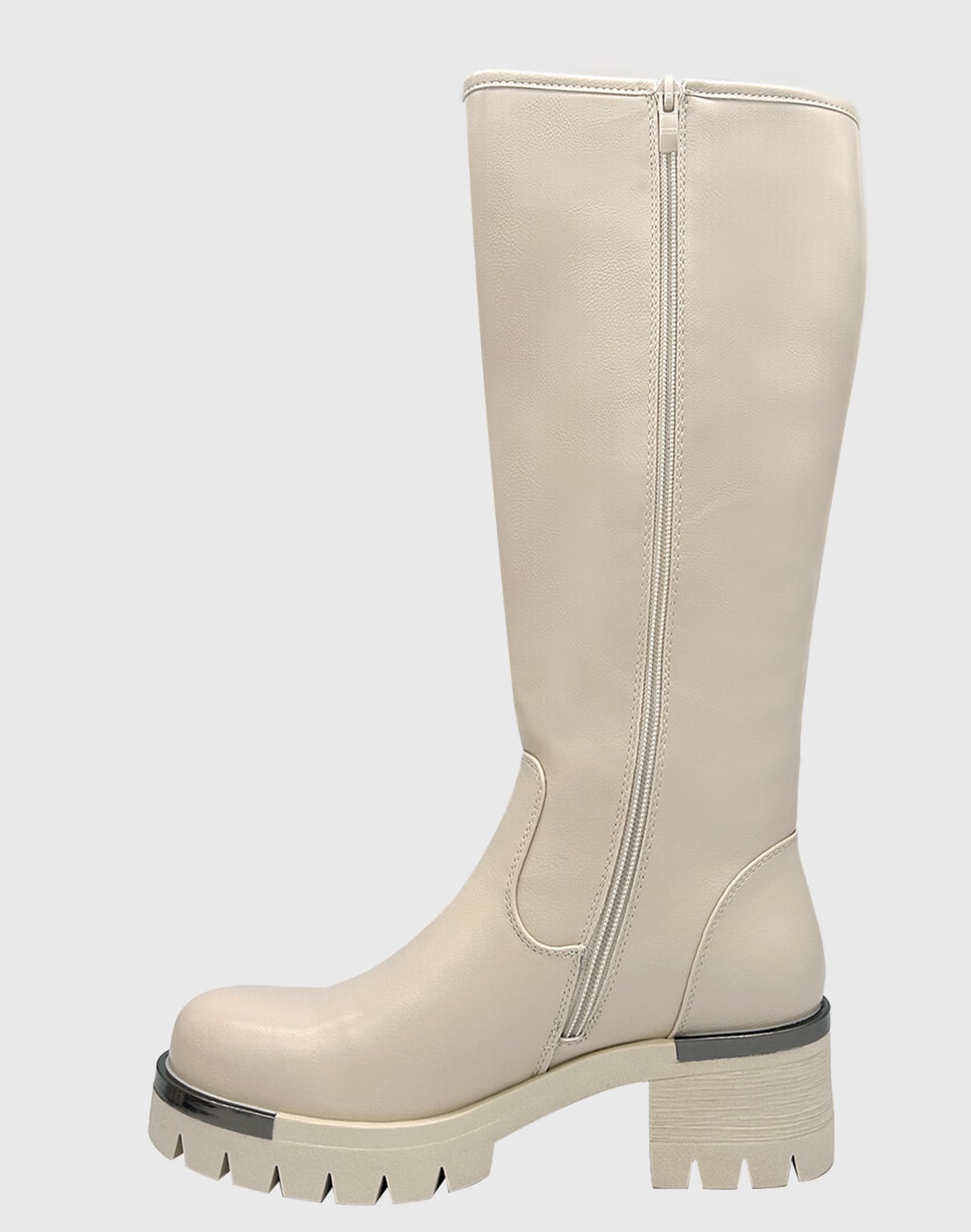 BOTA PARA MUJER BEIGE BAJO LA RODILLA LISA DANICOLLE - 5