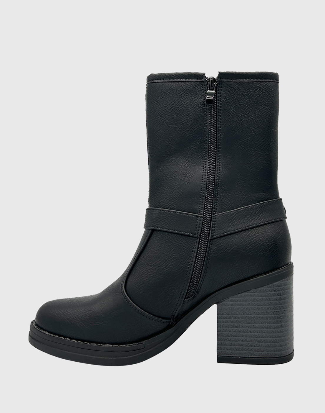 BOTA PARA MUJER, NEGRO, CUADRUPLE CORREA DANICOLLE - 3