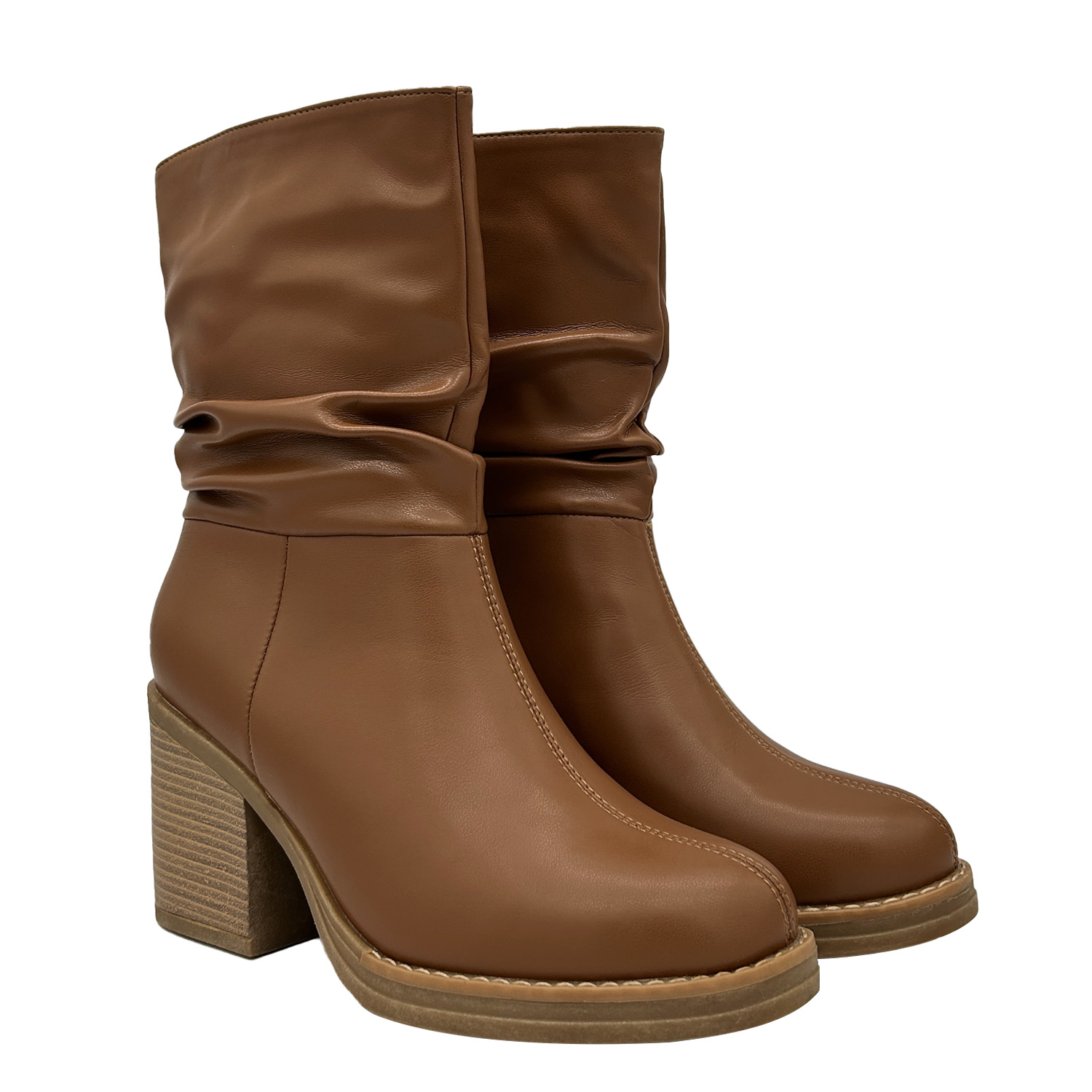 BOTA PARA MUJER, CAFÉ, MEDIA PANTORRILLA DANICOLLE - 2