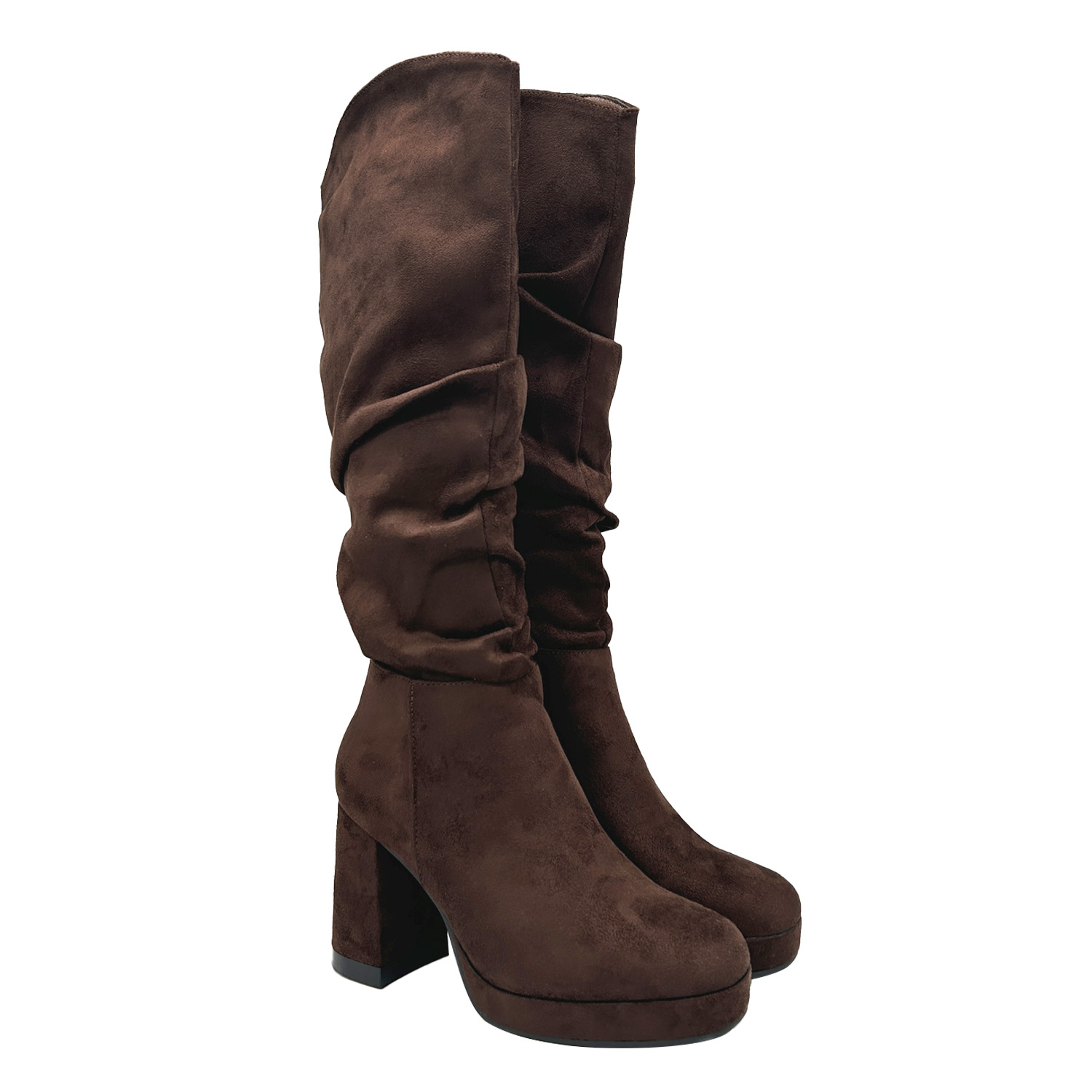 BOTA PARA MUJER COLOR NEGRO ESTILO CORRUGADO. - 2