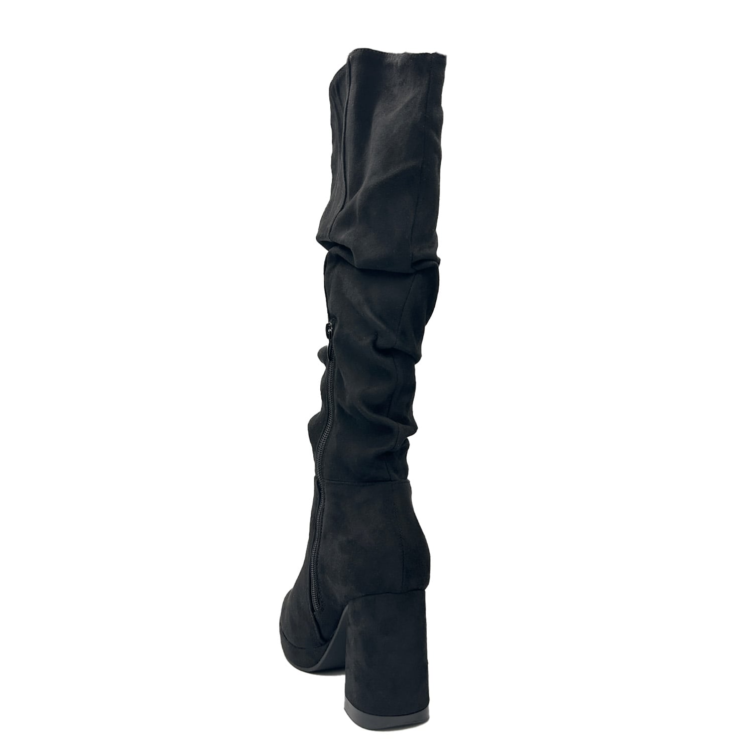 BOTA PARA MUJER COLOR NEGRO ESTILO CORRUGADO. - 4