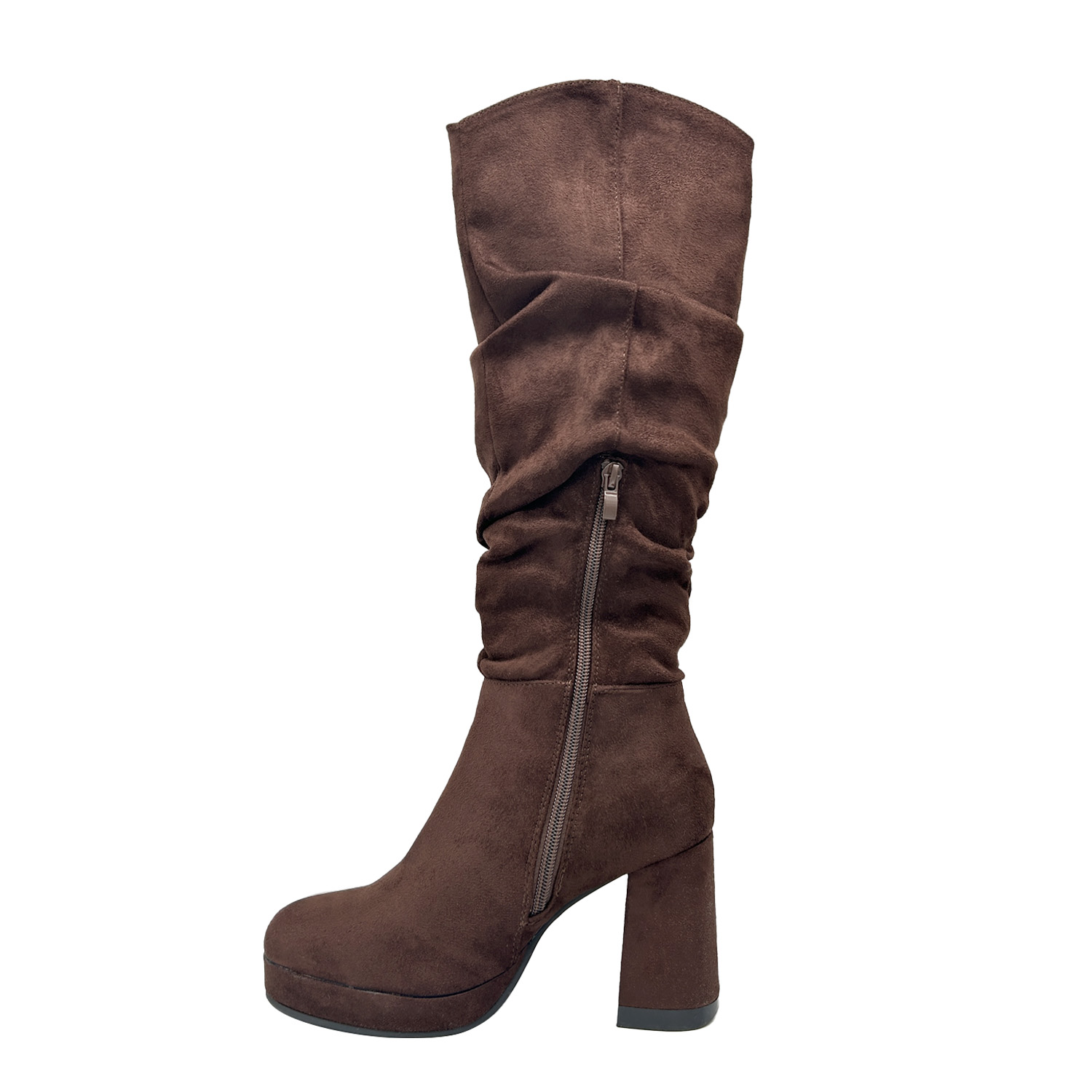 BOTA PARA MUJER COLOR NEGRO ESTILO CORRUGADO. - 5