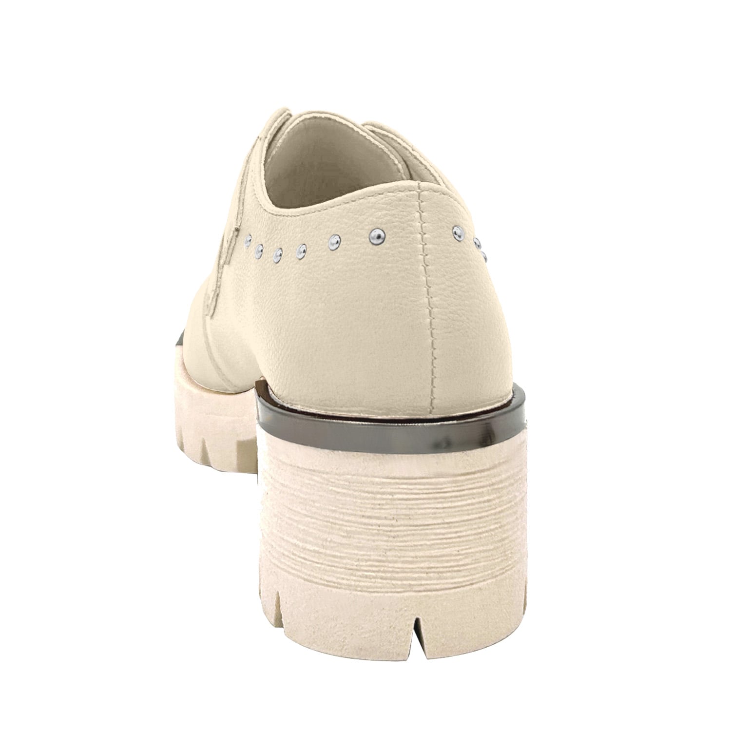 BOTIN PARA MUJER COLOR BEIGE, DOBLE CORREA, BAJO EL TOBILLO DANICOLLE - 4