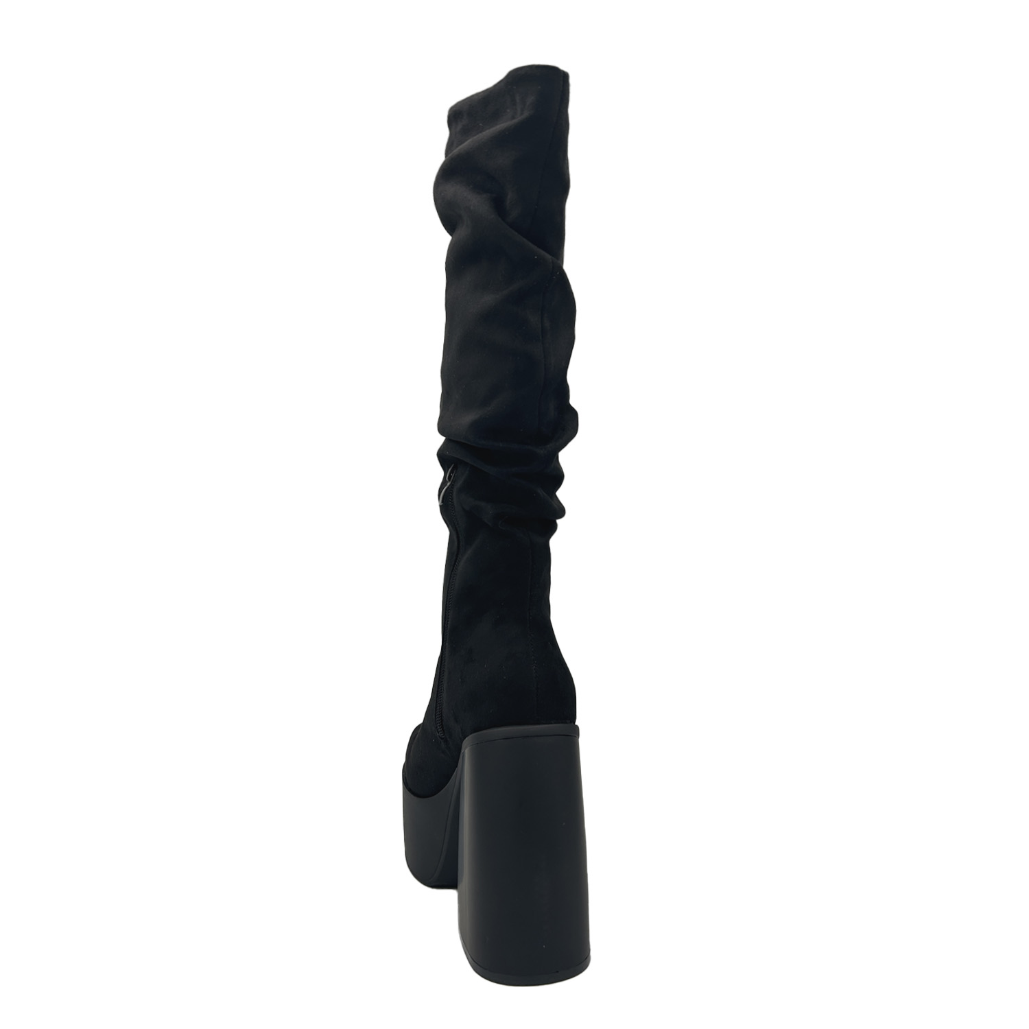 BOTA PARA MUJER ESTILO CORRUGADO Y PLATADORMA ALTA NEGRO DANICOLLE - 4