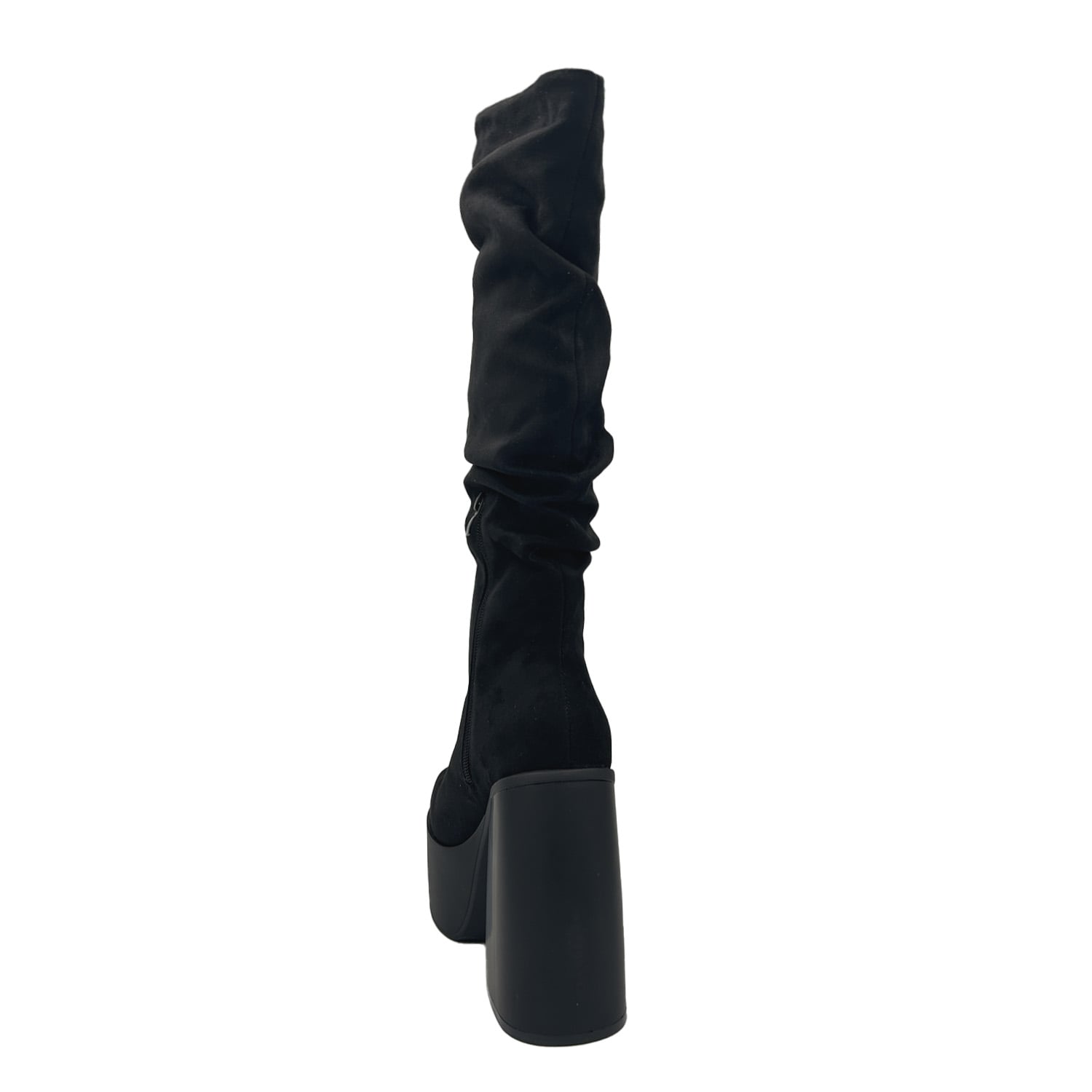 BOTA PARA MUJER ESTILO CORRUGADO Y PLATADORMA ALTA NEGRO DANICOLLE - 4