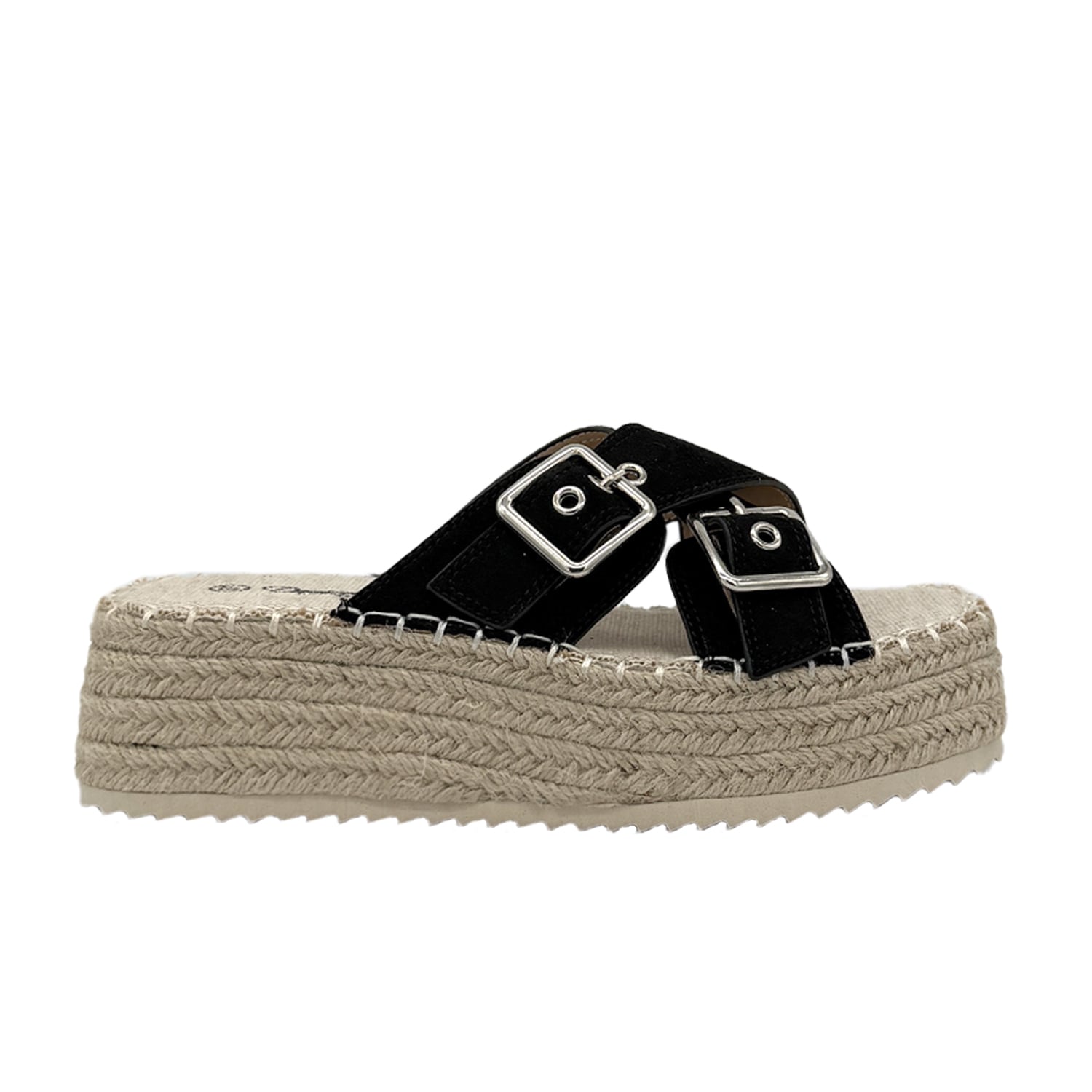 DANICOLLE SANDALIA MUJER CRUZADA YUTE NEGRO DANICOLLE