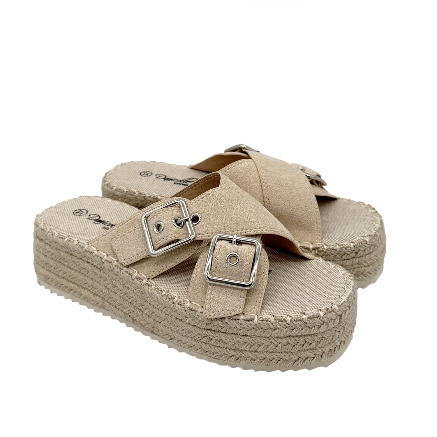 SANDALIA MUJER CRUZADA YUTE BEIGE DANICOLLE - 2