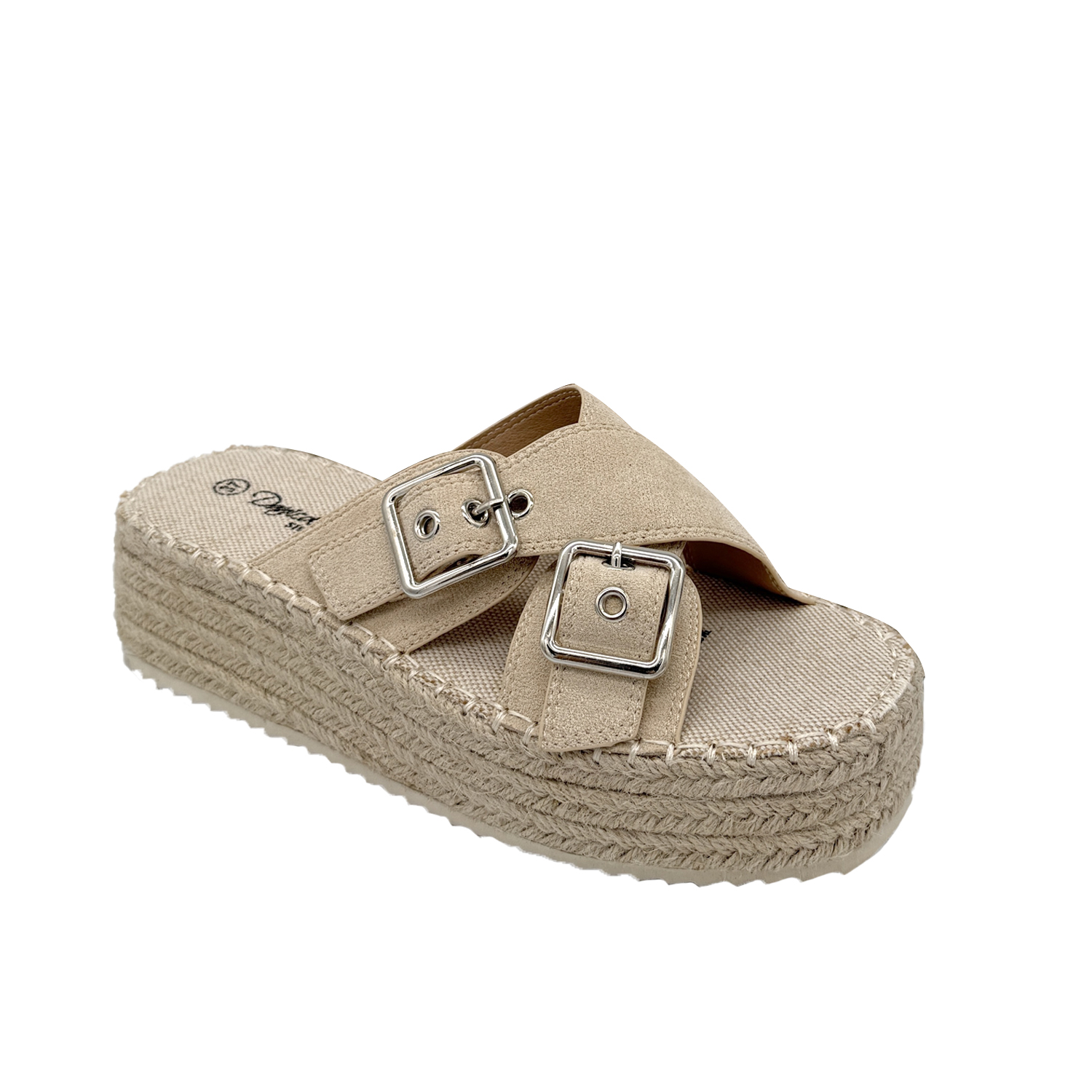 SANDALIA MUJER CRUZADA YUTE BEIGE DANICOLLE - 5