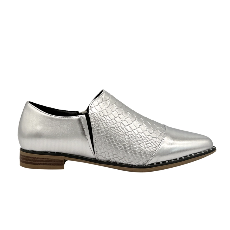 ZAPATO PARA MUJER CROCO PLATEADO DANICOLLE - 1